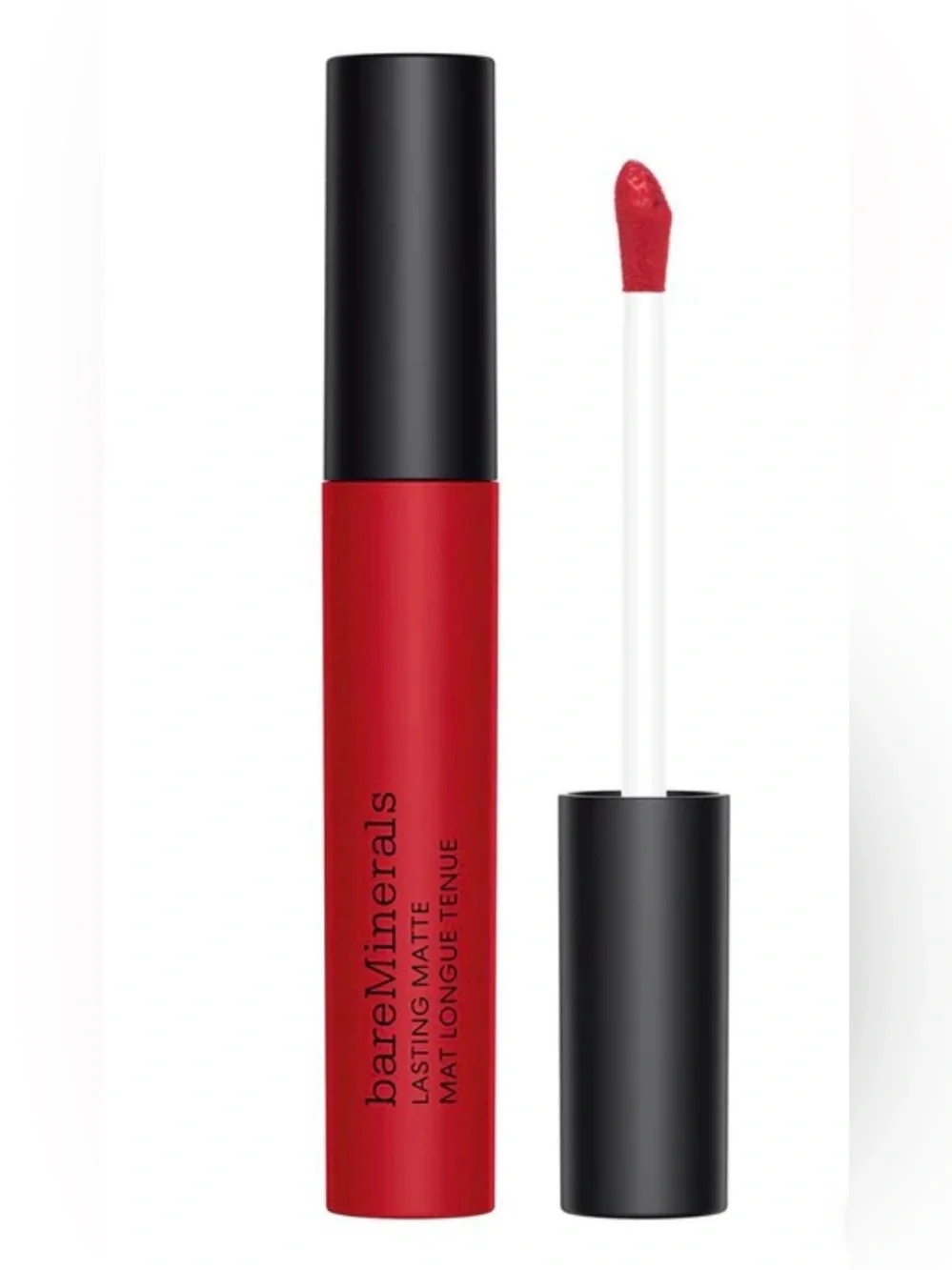bareMinerals Long-Lasting Matte Liquid Lipstick Royal- True Vibrant Neutral Red
